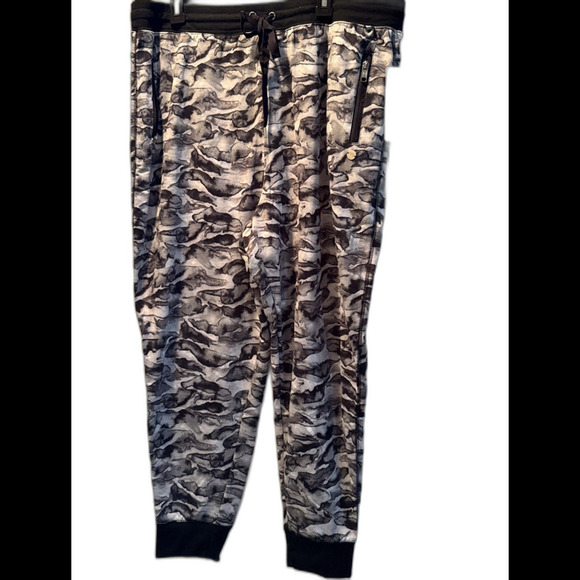 JONES New York Women's 3X Moisture Tie- Dark Gray/Blk Dye Athletic Leggings - Picture 1 of 8